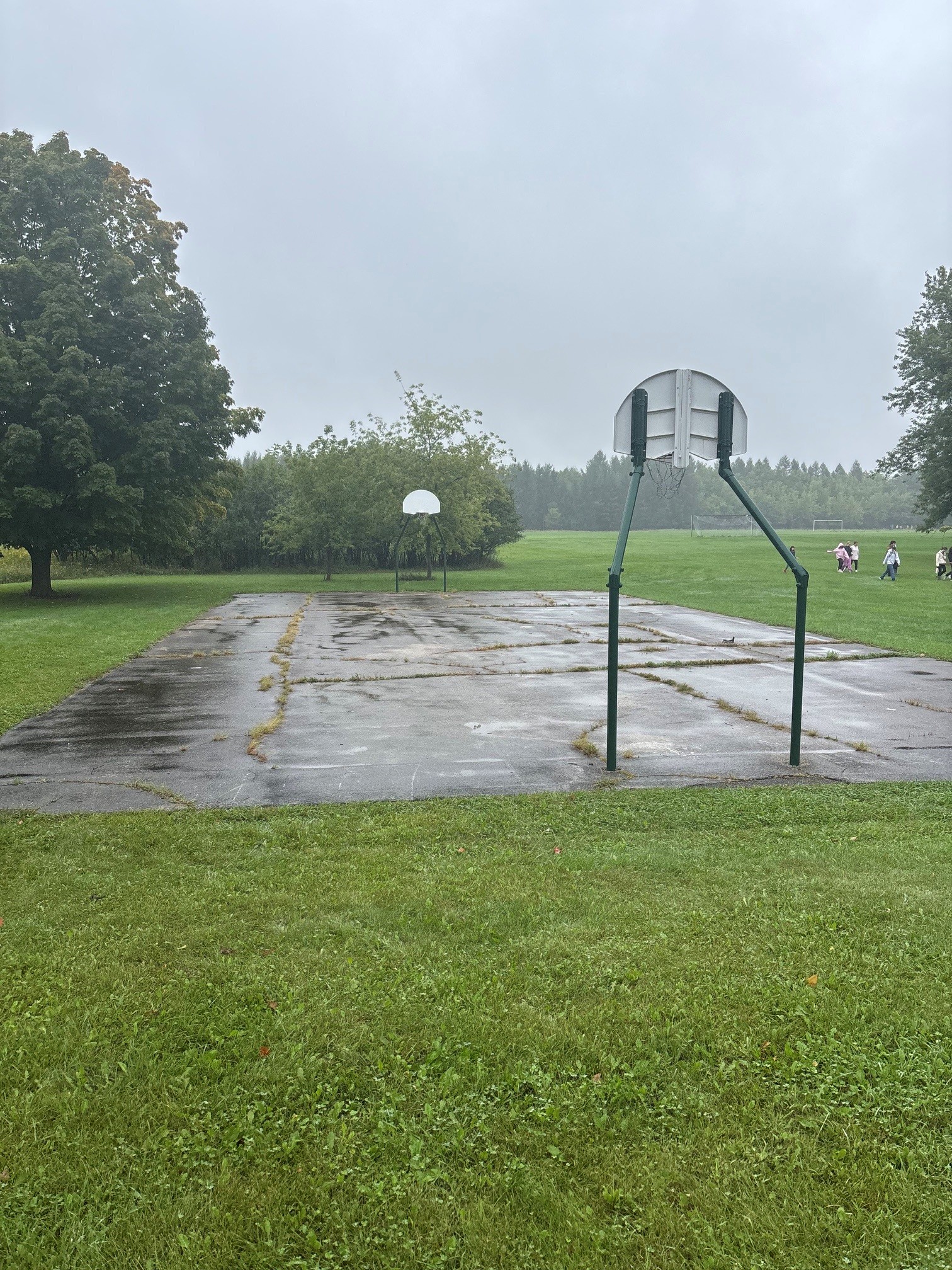 Current basketball court at Camp Whitcomb-Mason